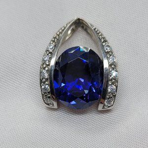NWOT Bella Luce Sterling Silver Tanzanite Pendant